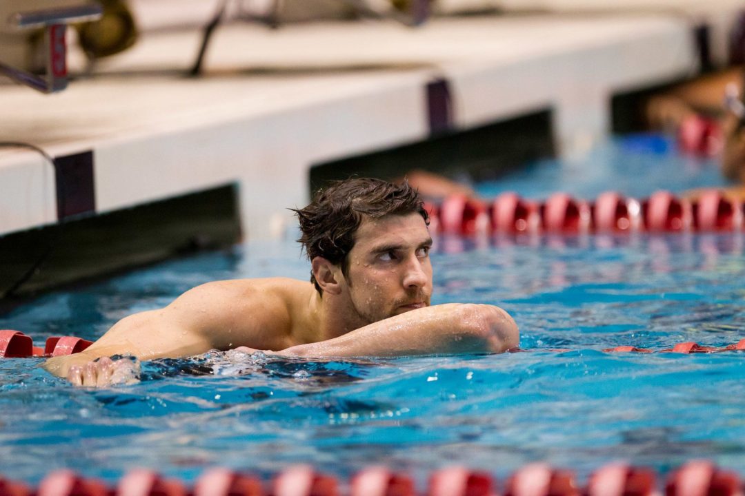 Phelps Returns to Old Form in 400 IM in Indy