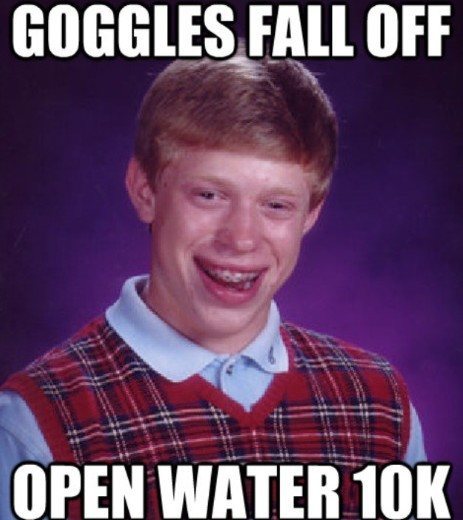 Bad Luck Brian does open water