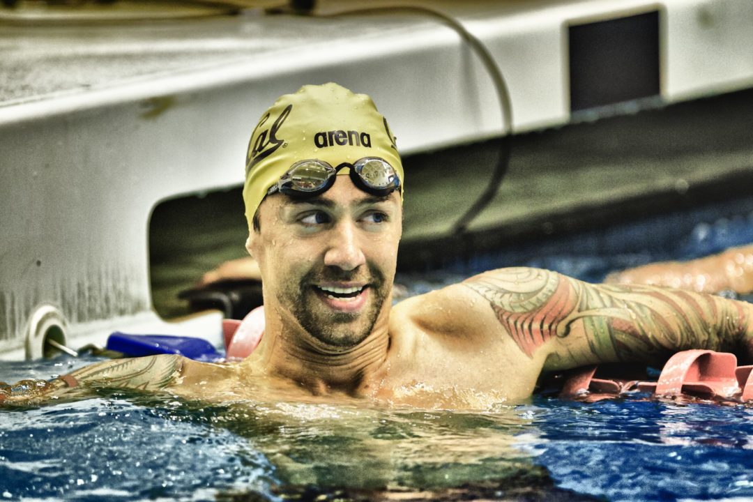 Anthony Ervin Working the World Cup Series