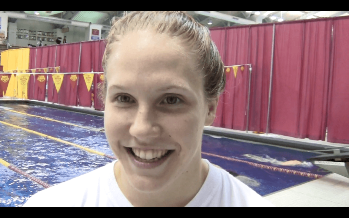 Ashley Steenvorden talks about winning 500 free at Grand Prix, and more
