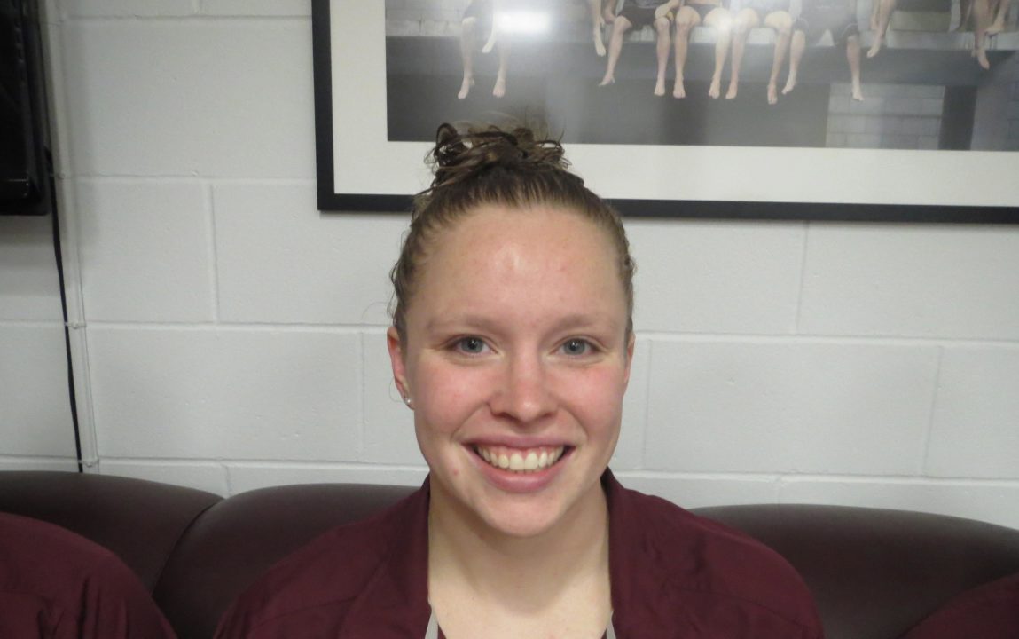 Pre NCAA Interview: NCAA Champ Haley Spencer talks NCAA breaststroke final