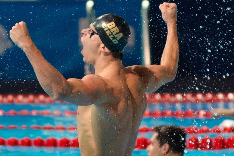 Cesar Cielo 50 Free World Championships Win – Post Race Interview
