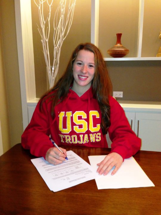 (NLI Photos) Hannah Weiss Officially Signs to Swim for USC