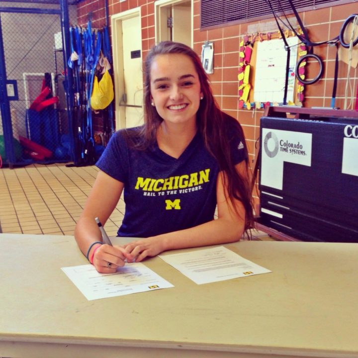 Schinella, Sanders, and Powers Sign Letters of Intent to Swim for Michigan