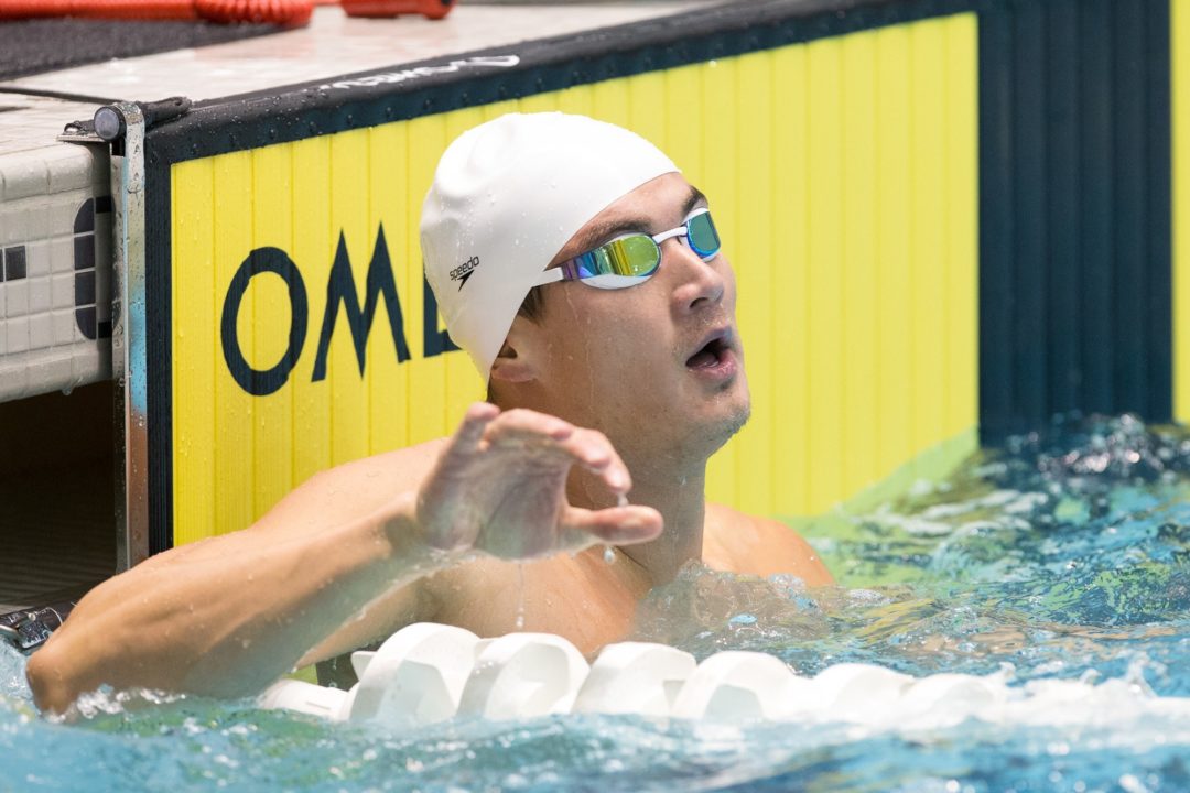 2014 Austin Grand Prix: Adrian wins 100 free, Ledecky smashes competition on Day 1
