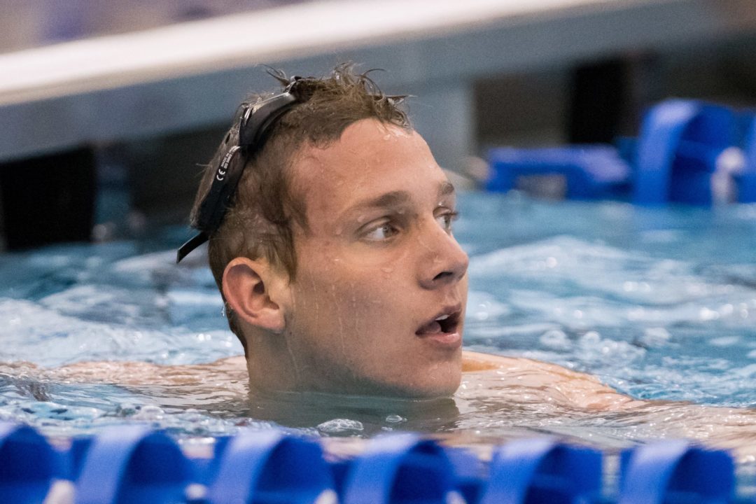 Caeleb Dressel Re-Breaks 50 Free Championship Record with 18.29