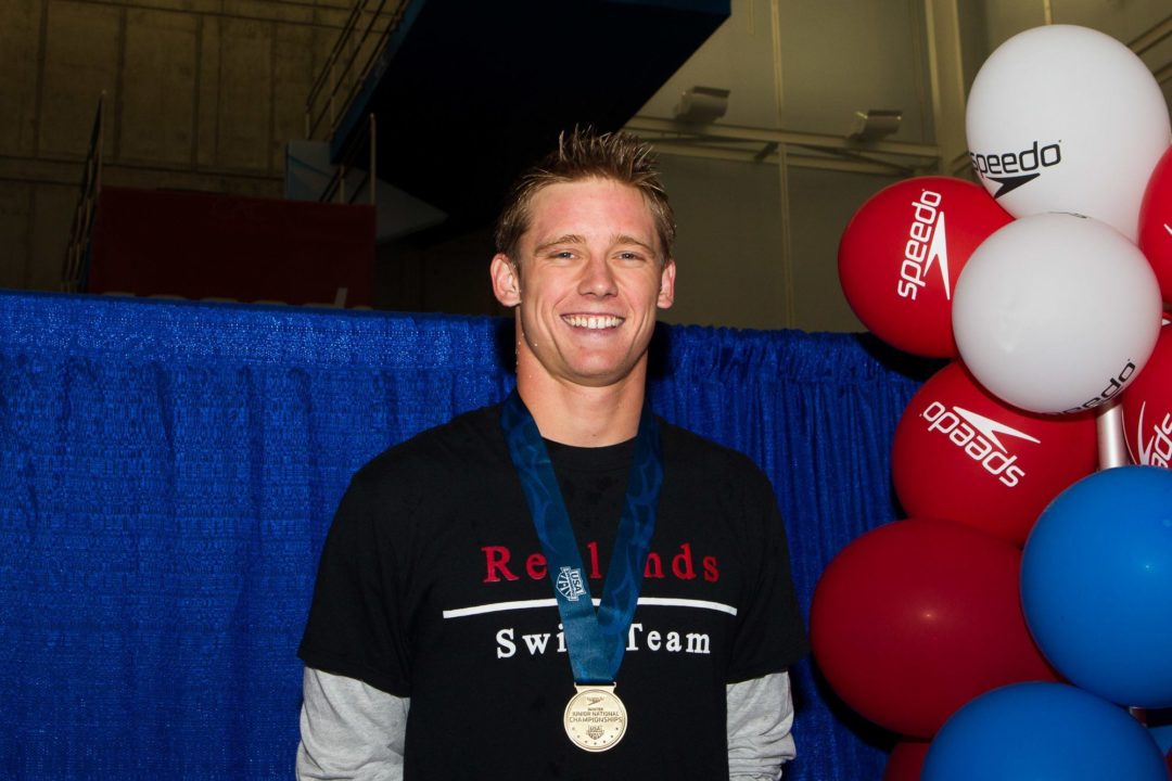 Photo Vault: Swimmers With Big Reactions to Day 2 Winter Junior Titles