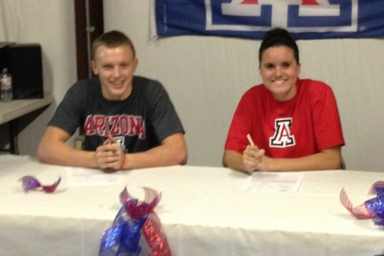 (NLI PHOTOS): Pair of Fleet Swimmers Sign Letters to Swim for Arizona Wildcats