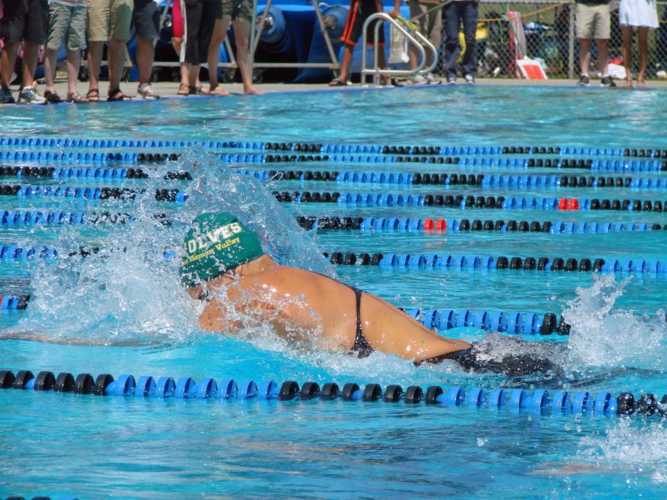 Rooney Sets 200 and 500 Free Section Records in Prelims of California’s North Coast Section Championships