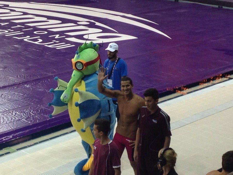 Year of the Seahorse: FINA unveils Bahoor, 2014 World Champs mascot, in Doha