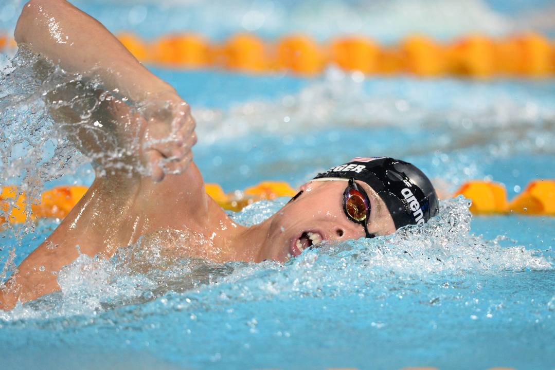 Connor Jaeger Breaks the American Record in the 1650 Free at the 2014 Winter National Championships