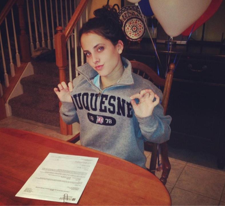 Versatile Abby Stauffer from Chambersburg, PA Signs to Duquesne