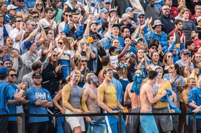 UCLA fans had lots to cheer about in UCLA's national title victory (photo: Mike Lewis, Ola Vista Photography)