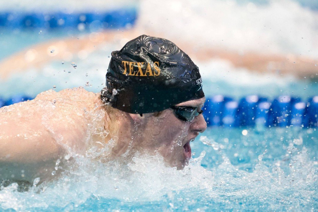 Conger and Schooling Post Nation-Leading Times as Texas and UNC Split
