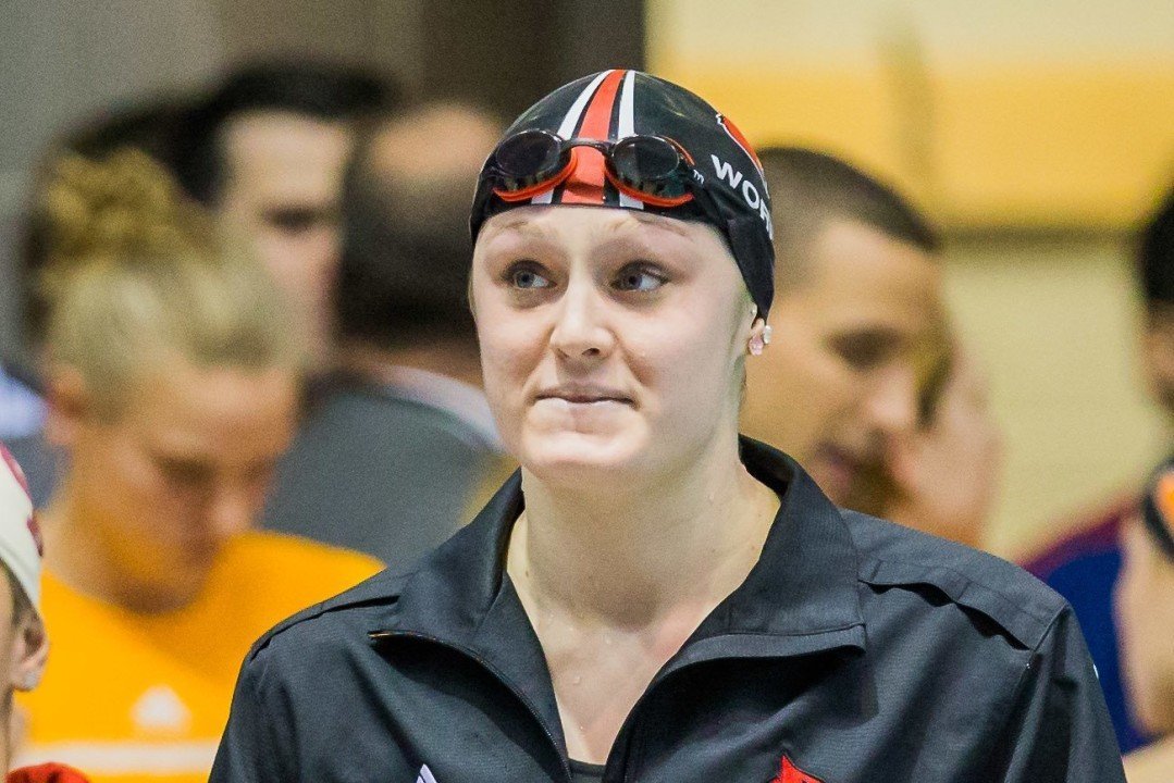 Louisville’s Kelsi Worrell Splits 22.0 50 Fly, Fastest in History