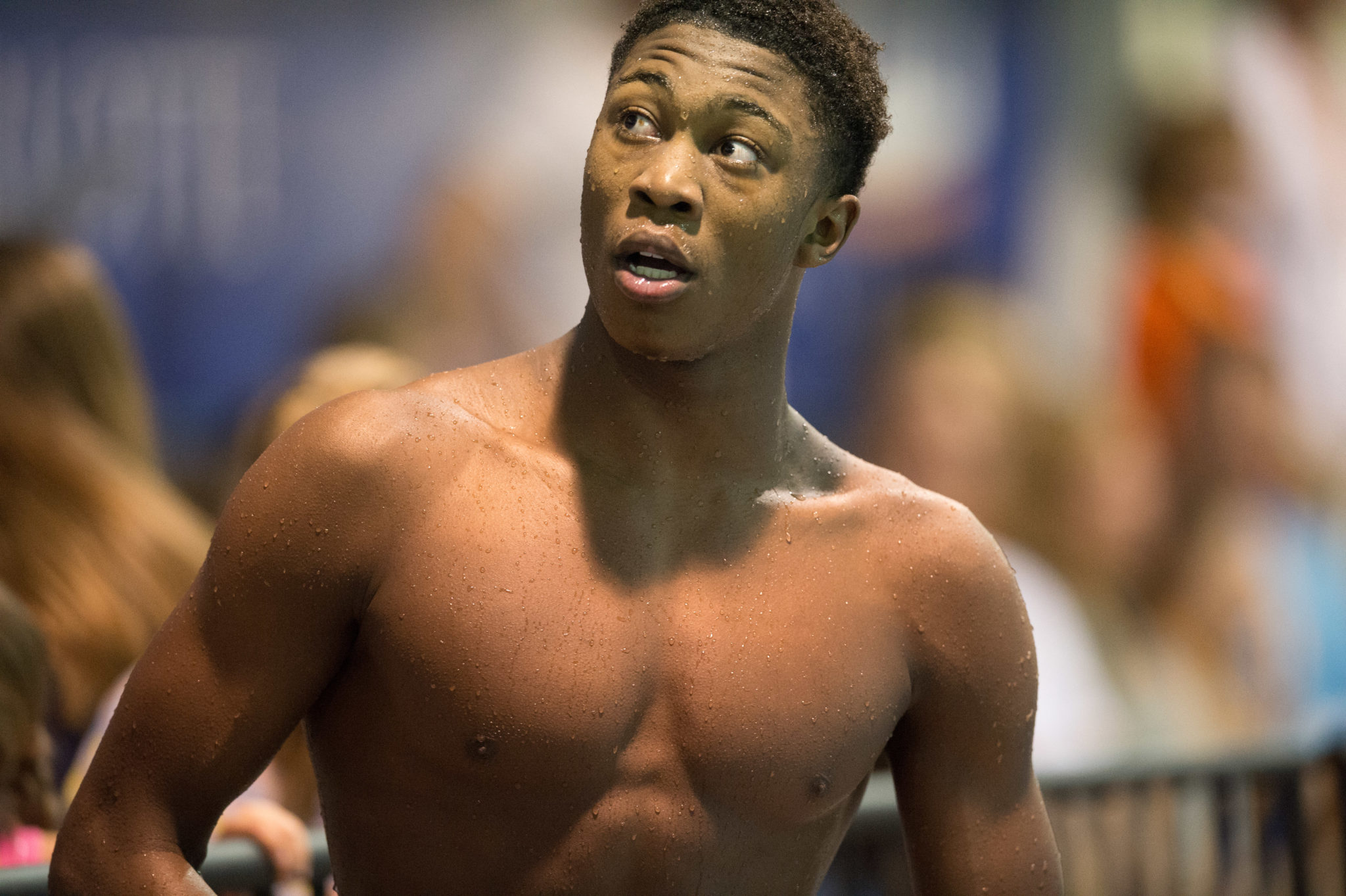 Reece Whitley, the future of U.S. swimming, is 6 feet 9, 17 years old and  African-American