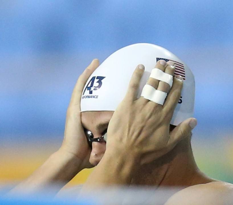 Michael Weiss Swims 400 IM With Taped Fingers; No DQ Called