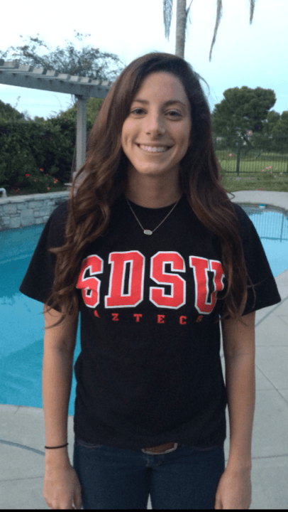 CCCAA State Swimmer of the Meet Madison Varisco Commits to SDSU