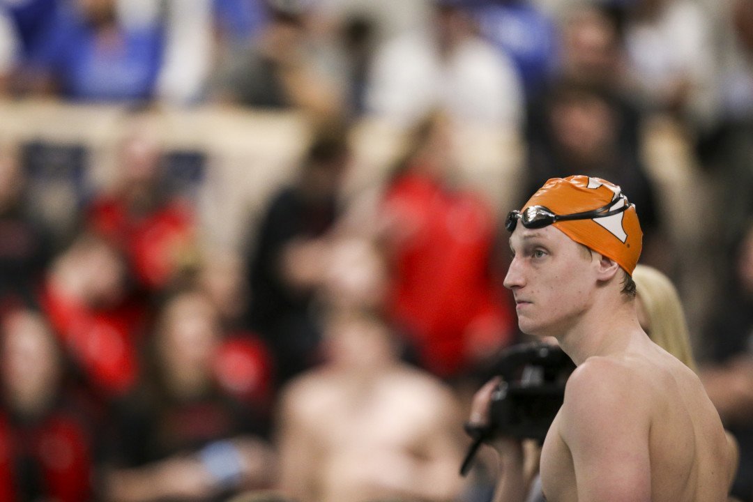 Sam McHugh Of Tennessee Earns SEC Swimmer Of The Week