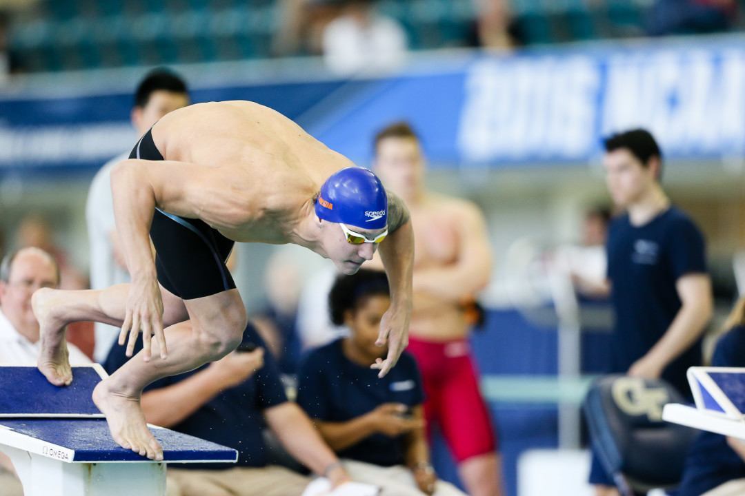 Caeleb Dressel Swims 18.20 in NCAA 50 Free Final, Breaks All Records