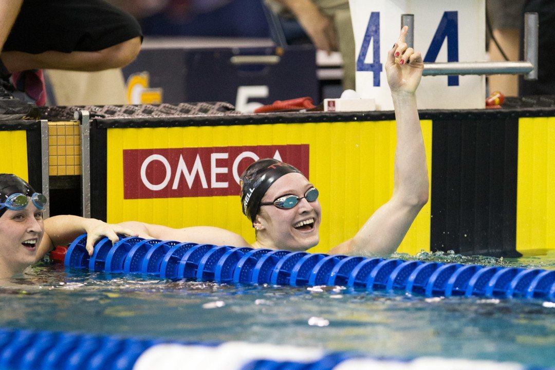 Kelsi Worrell Sets NCAA Meet Record with 2nd Fastest 200 Fly Ever