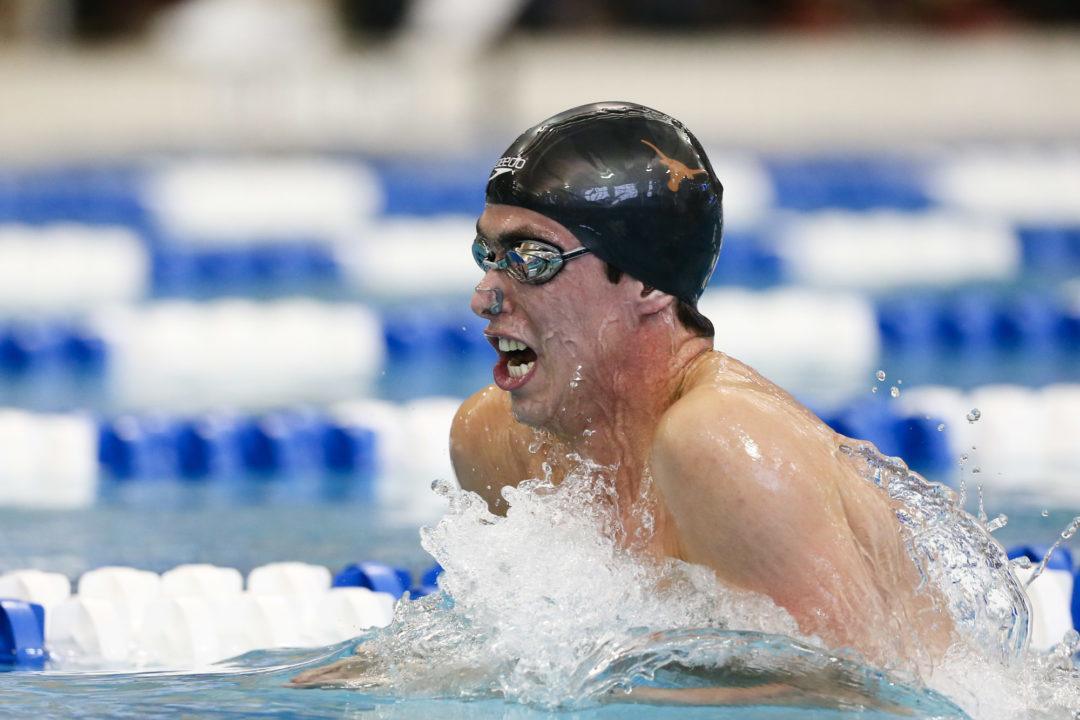 Will Licon Goes 51.1 In 100 Breast At Big 12 Time Trials