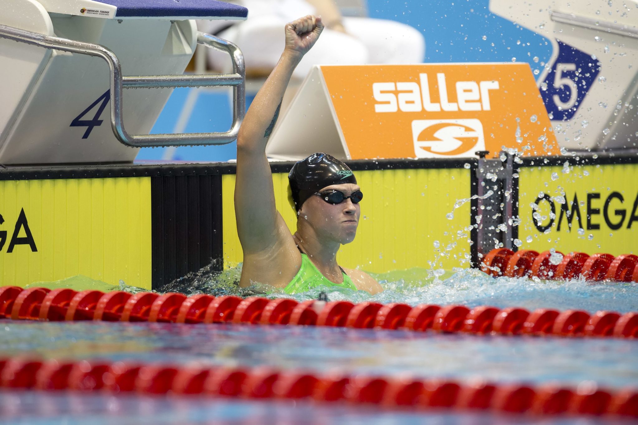 Photo of Sarah Kohler gewann 2008 die 1. OLY Pool Swimming Medal für Deutschland bei 1500 FR