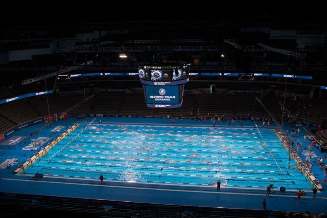 2016 US Olympic Trials venue, courtesy of Tim Binning, theswimpictures.com