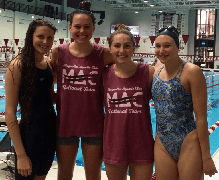 Four Magnolia Aquatic Club Swimmers Qualify for Next Week’s U.S Trials