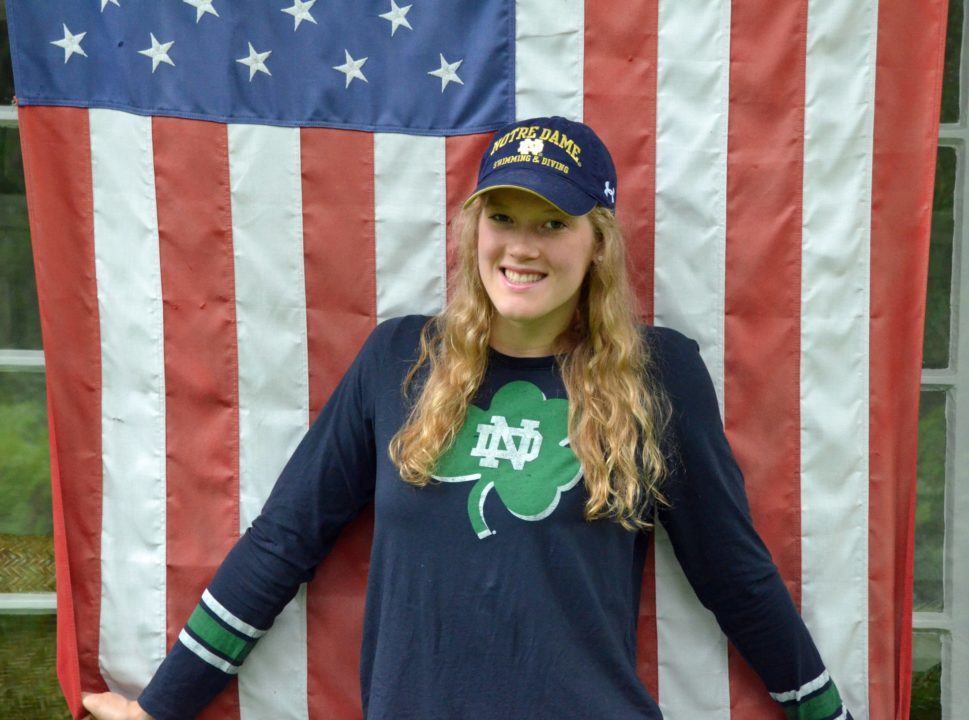 NY Distance Freestyler Lindsay Stone Verbally Commits to Notre Dame