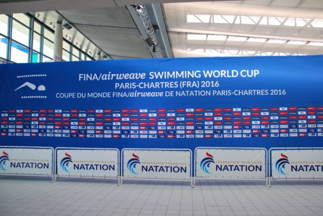 Mixed Zone, FINA World Cup Chartres, France, 2016