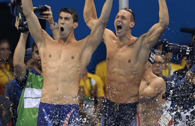 Michael Phelps, Caeleb Dressel - 2016 Olympic Games in Rio -courtesy of simone castrovillari