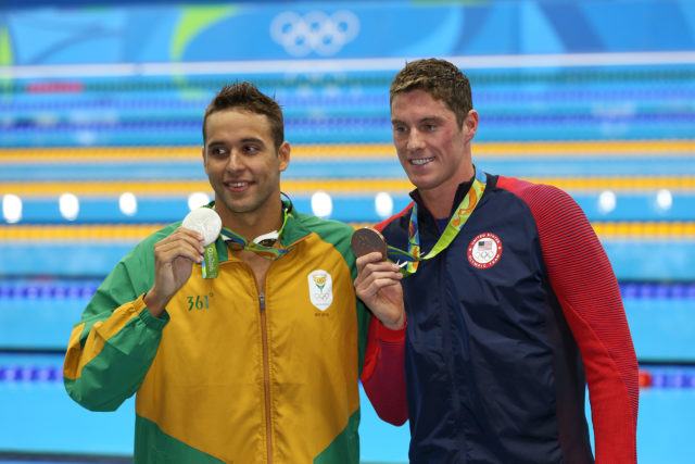 Olympic Medals - Chad le Clos, Conor Dwyer - 2016 Olympic Games in Rio -courtesy of simone castrovillari