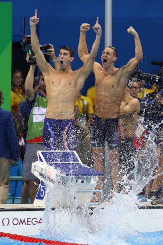 Michael Phelps, Caeleb Dressel - 2016 Olympic Games in Rio -courtesy of simone castrovillari