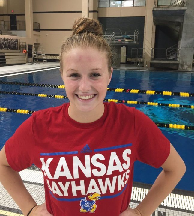 Ellie Flanagan of Columbia Swim Club Gives Verbal to Kansas