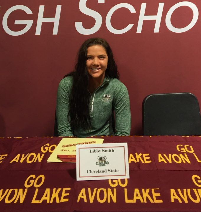 Ohio Breaststroker Libby Smith Commits to Swim for Cleveland State