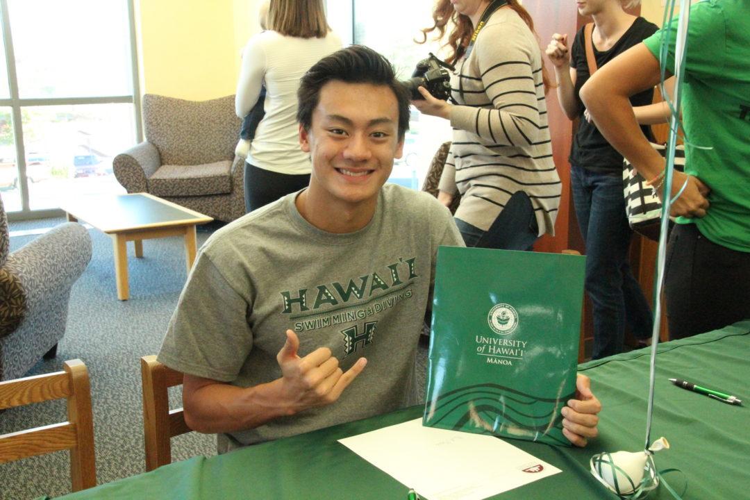 Oregon Sprinter Micah Masei Signs NLI to Swim at University of Hawaii