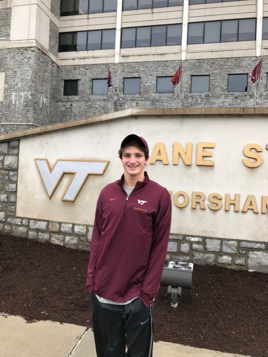 SwimMAC Backstroker Alex McMurry Verbally Commits to Virginia Tech