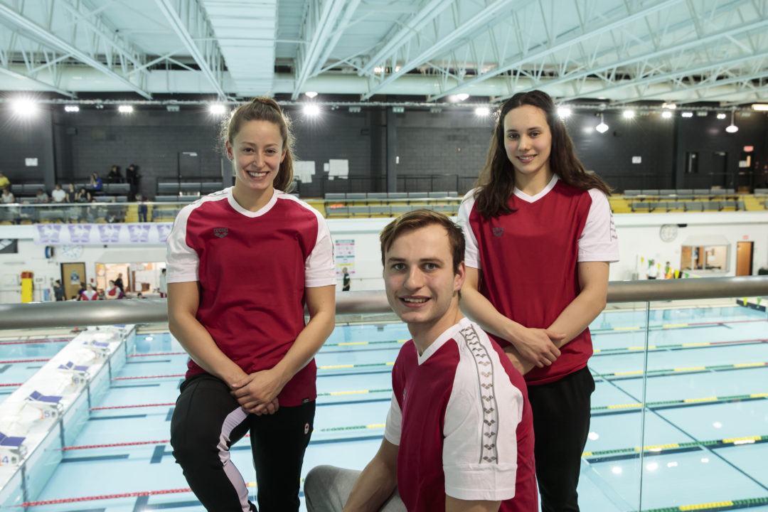 Arena Signs Canadian Swimmers Katerine Savard, Kelsey Wog & Yuri Kisil