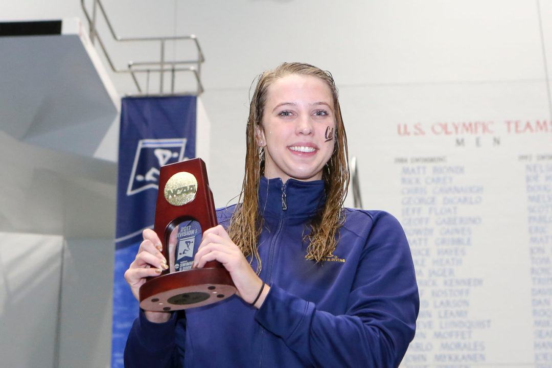 Kathleen Baker Earns CSCAA Swimmer of the Year at 2017 W. NCAAs