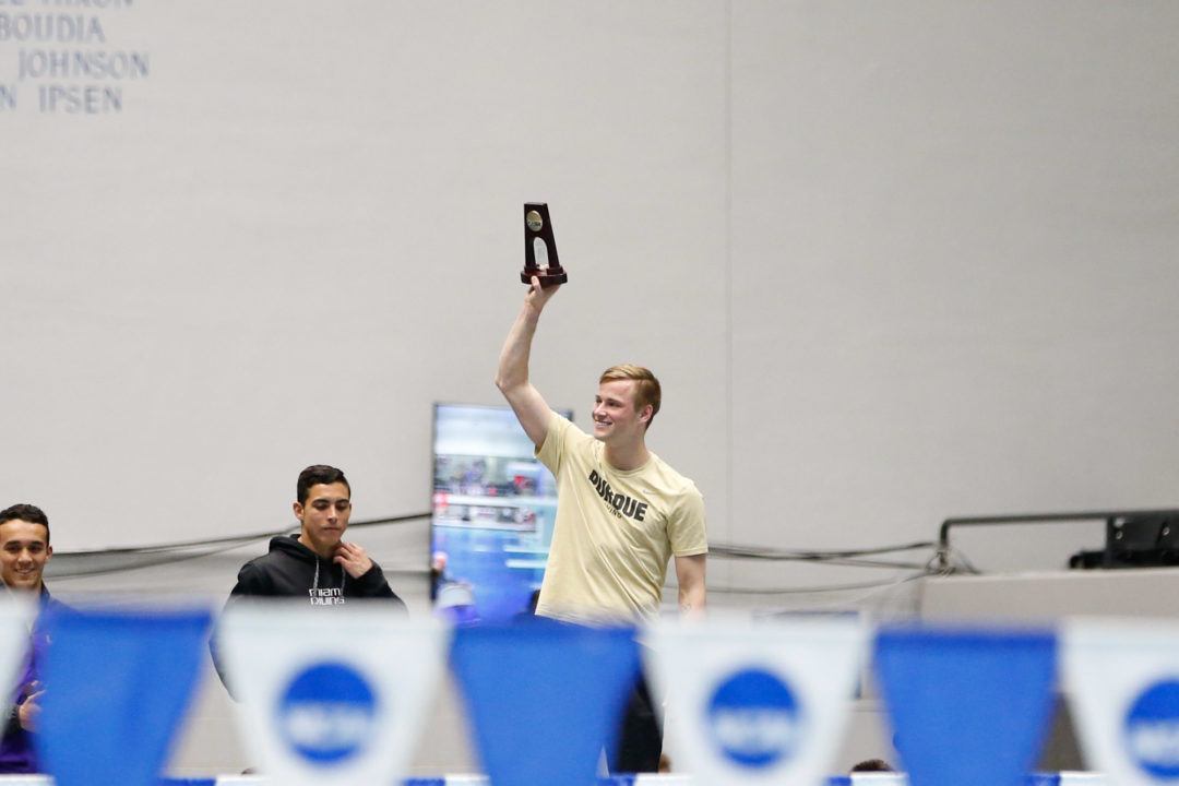 Purdue Men Make Biggest Leap From SwimSwam Predictions At NCAAs