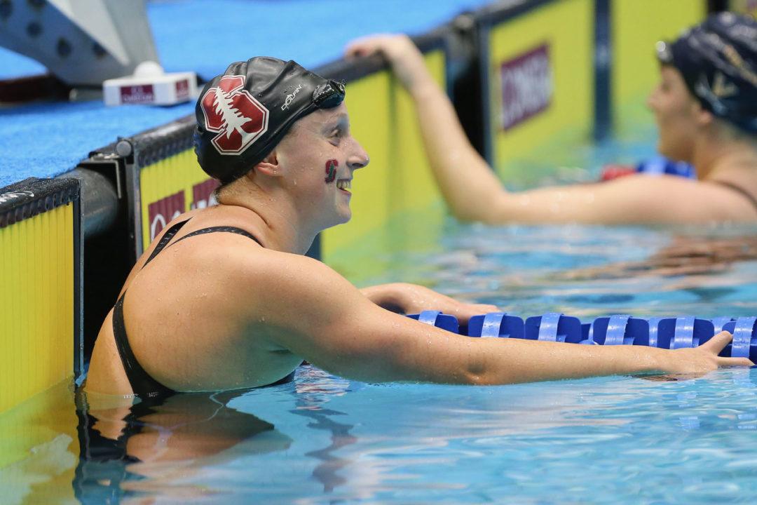 Katie Ledecky Sets NCAA Meet Record in 1650 Free, NCAA Record 1000