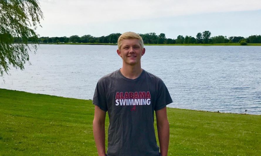Spencer Walker Swims 2:03 200 Back To Finish Out IL Senior Champs