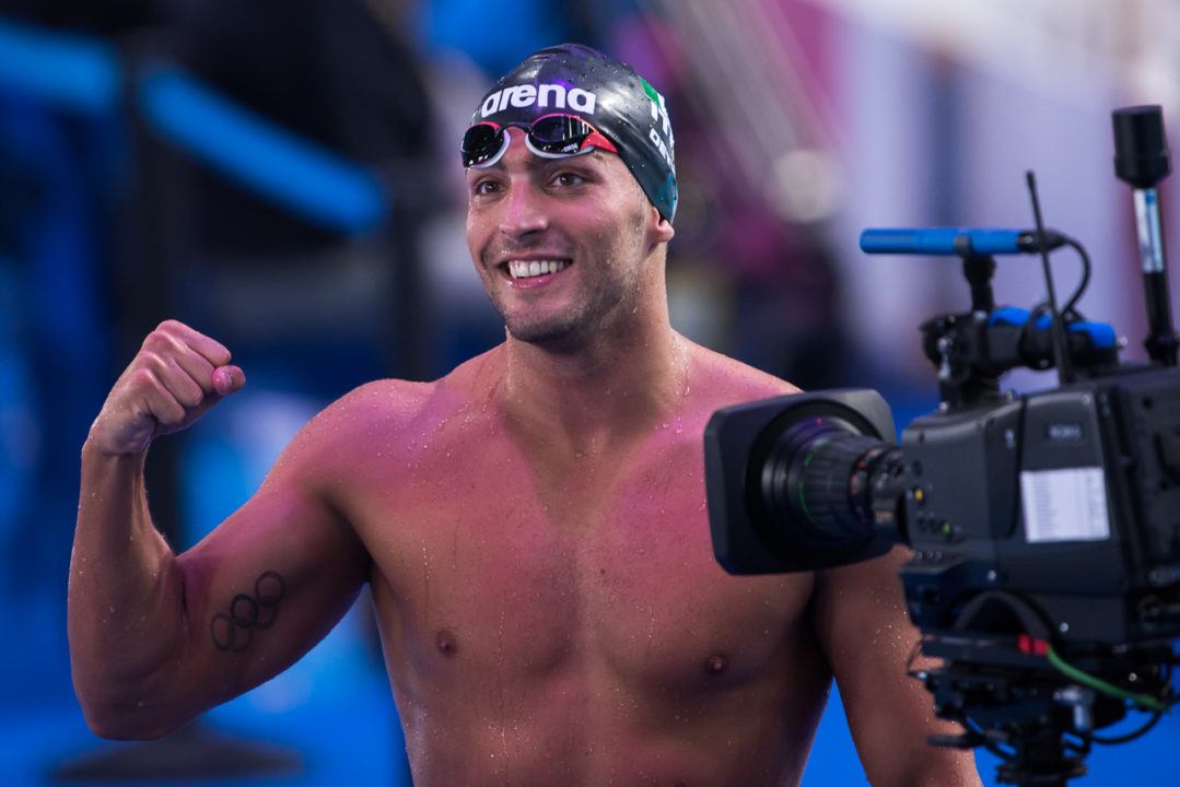 Gabriele Detti Sets European Record in the 800 Free with 7:40.77