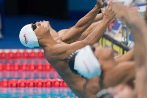 Javier Acevedo Wins Second National Title Of The Week With 24.90 50 Back National Record