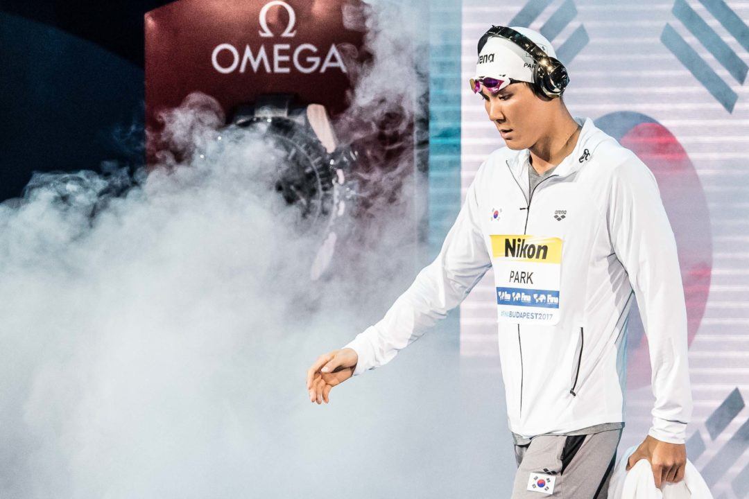 2017 Worlds: Park Tae Hwan Drops 100 FR (Day 4 Prelims Scratch Report)
