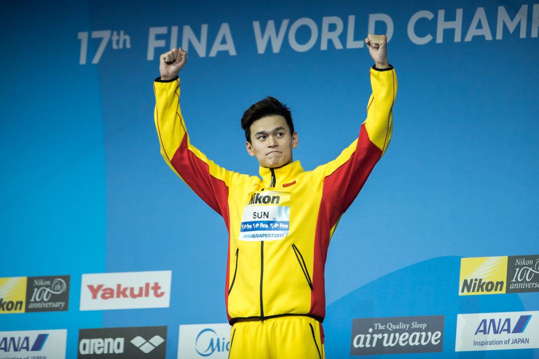 Sun Yang Fueled By SC World Championships Relay Bronze
