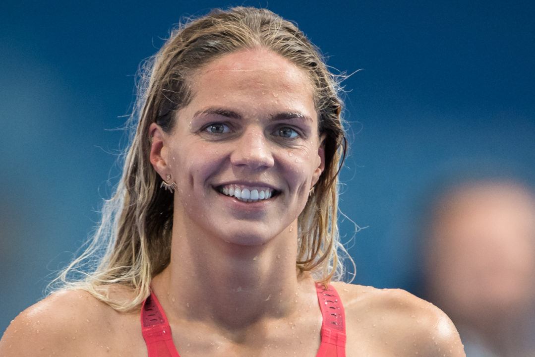 Efimova moved up to World #1 in 100m breaststroke, Canet-en-Roussillon