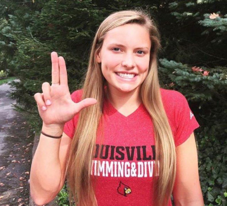 KHSAA 100 Breast Champ Kaylee Wheeler Gives Cards Her Verbal Commitment
