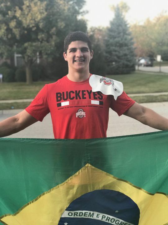 Brazilian Stefano Batista of Carmel Swim Club Verbally Commits to Ohio State